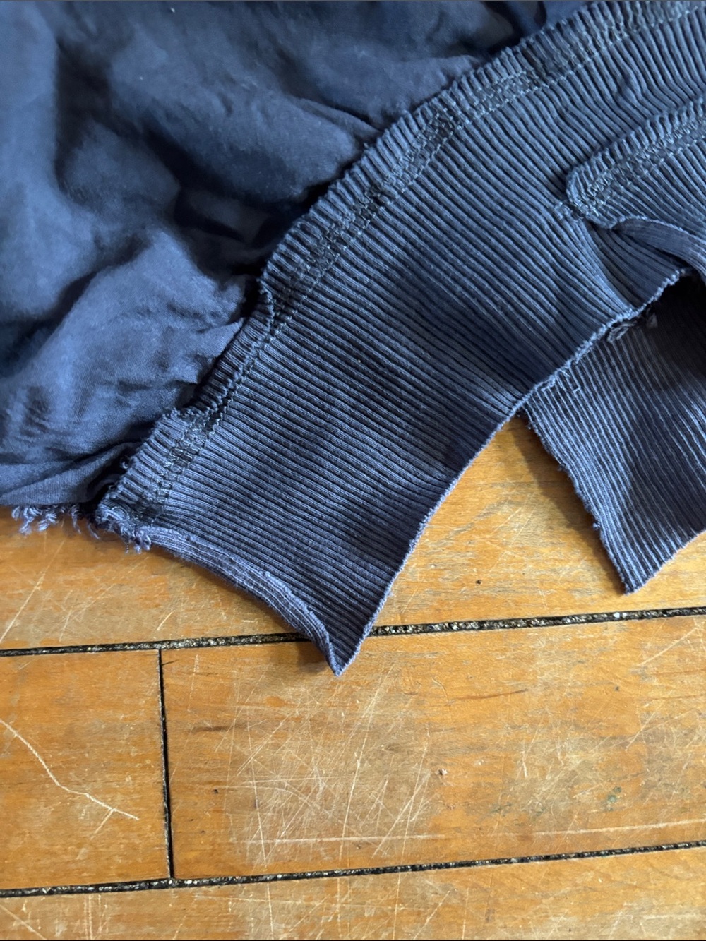Womens Navy Racerback Tank Dress with Button Detail - Picture 7 of 11